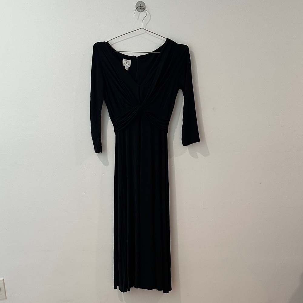 Suzi Chin for Maggy Boutique Black Long Sleeve Dress